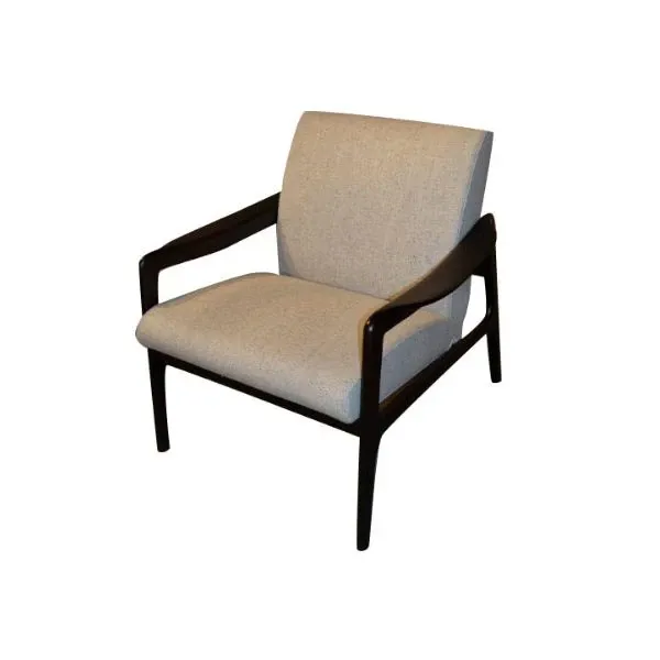 Jack armchair in wood and fabric (beige), CTS salotti srl image