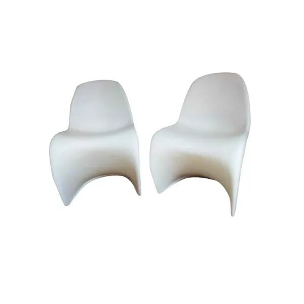 Set of 2 Panton Chair S chairs in polypropylene (white), Vitra image