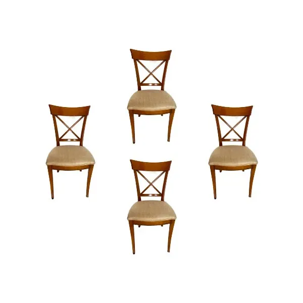 Set of 4 Hauteville chairs in beech wood, Roche Bobois image