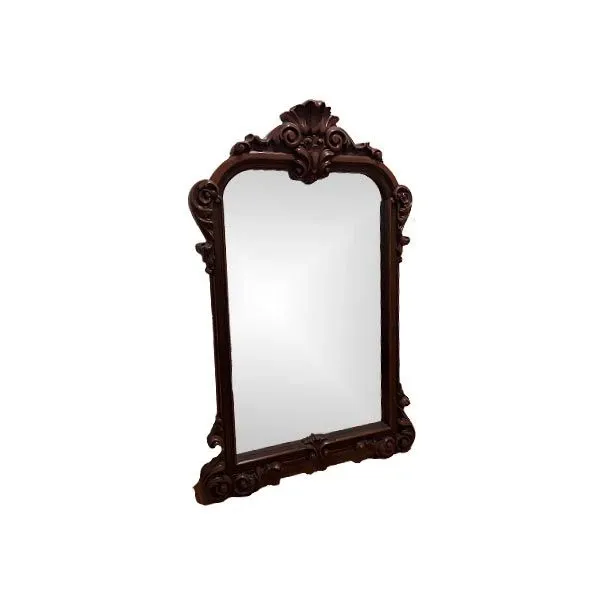 Vintage mirror with wooden frame image