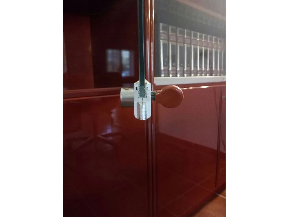 Libreria Olinto ante cristallo e legno (rosso), B&B Italia 4