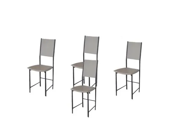 Set 4 sedie Alessia (rivestimento in cuoio), Cattelan Italia image