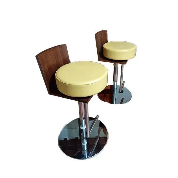 Set of 2 Le spighe stools, Poltrona Frau 