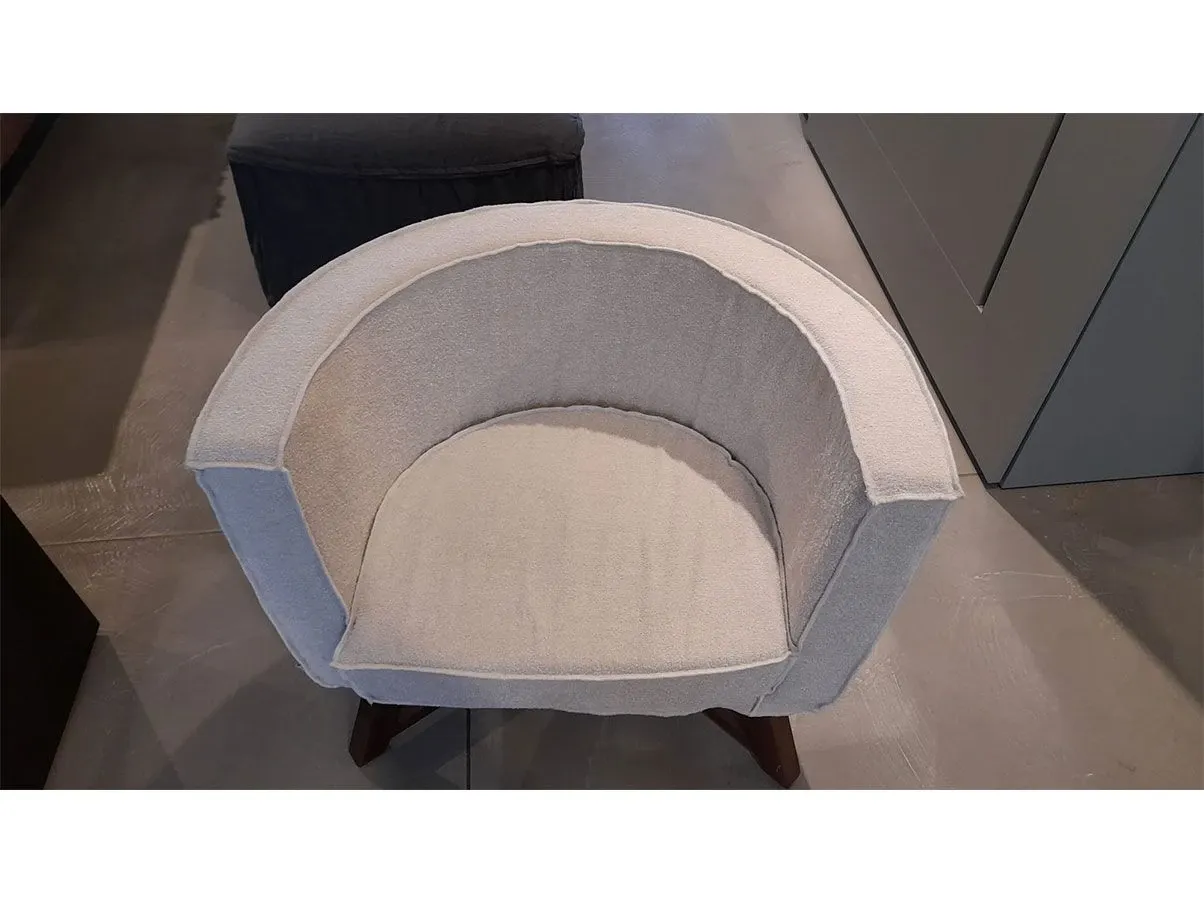 Gray 08 armchair by Paola Navone in fabric 4