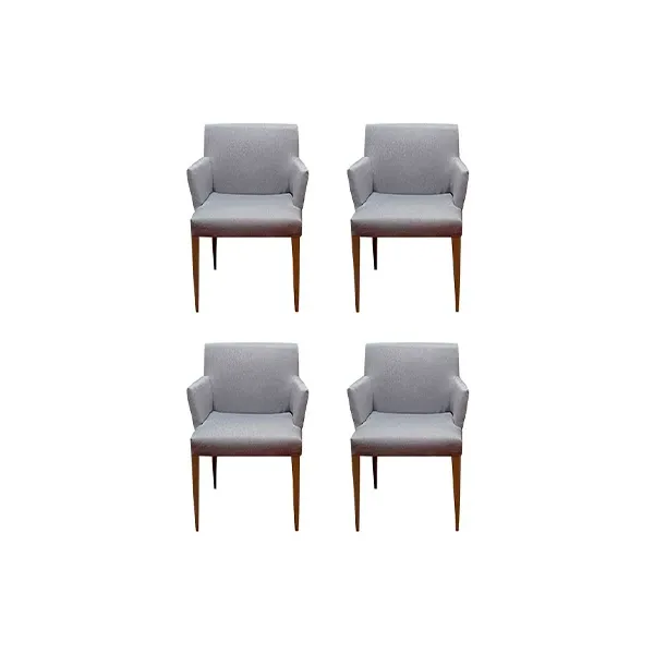 Set of 4 Melandra chairs by Antonio Citterio in fabric, B&amp;B Italia image