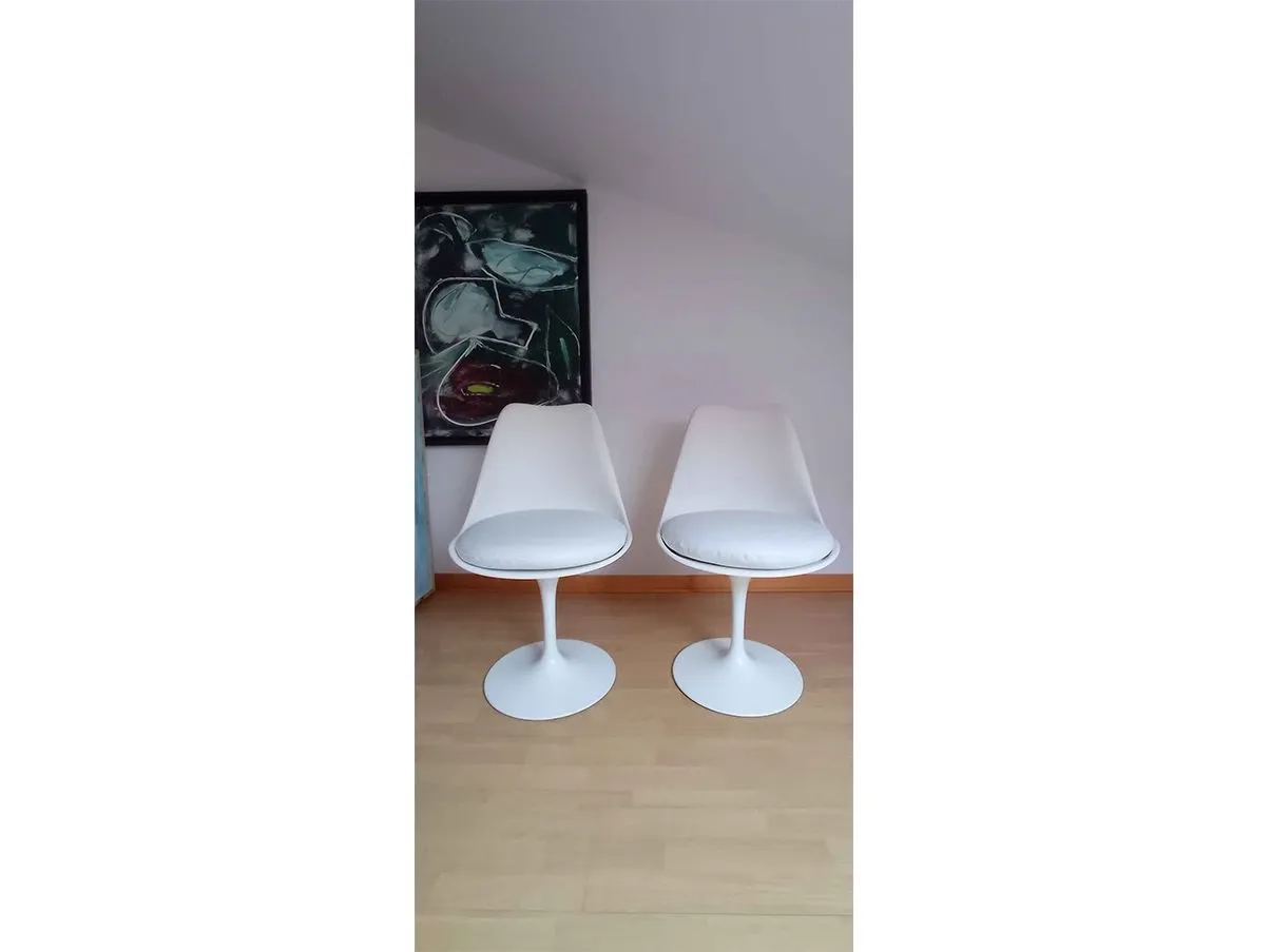 Set 2 sedie Tulip 769-S di Eero Saarinen (bianco) 9