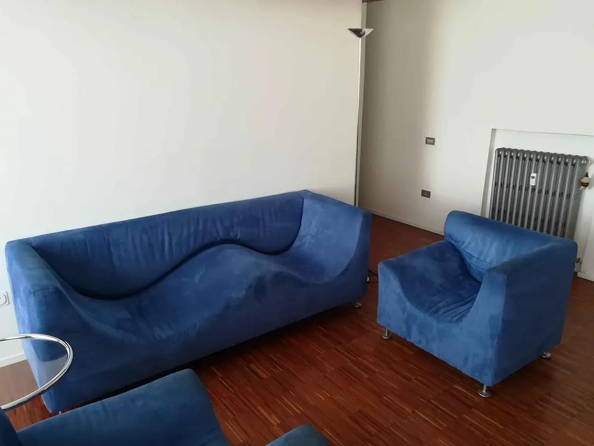 Set divano e 2 poltrone Three Sofa de Luxe (blu), Cappellini 2