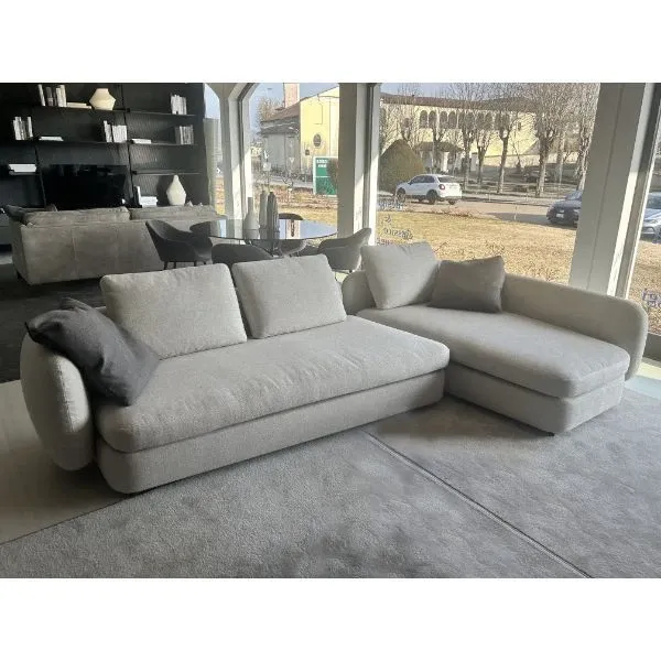 Saint Germain corner sofa in white fabric, Poliform image