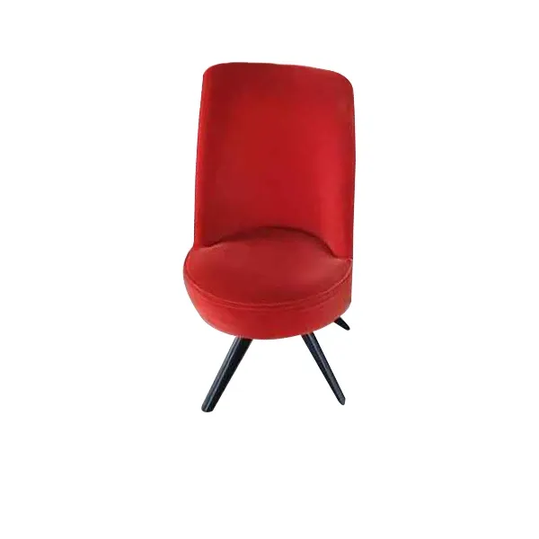 San Marco chair by Thun & Rodriguez velvet (red), Driade image