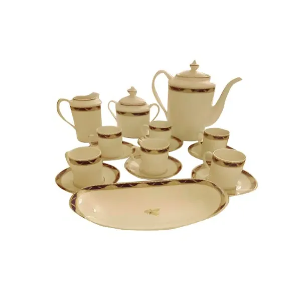 Limoges decorated porcelain coffee service image
