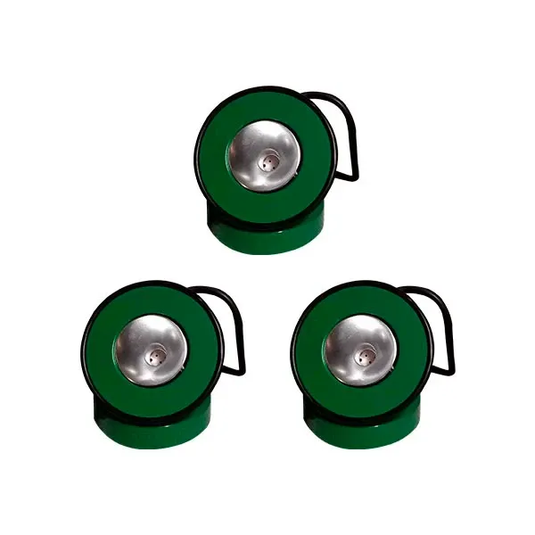 Image of Set 3 applique Minibox in metallo (verde), Stilnovo