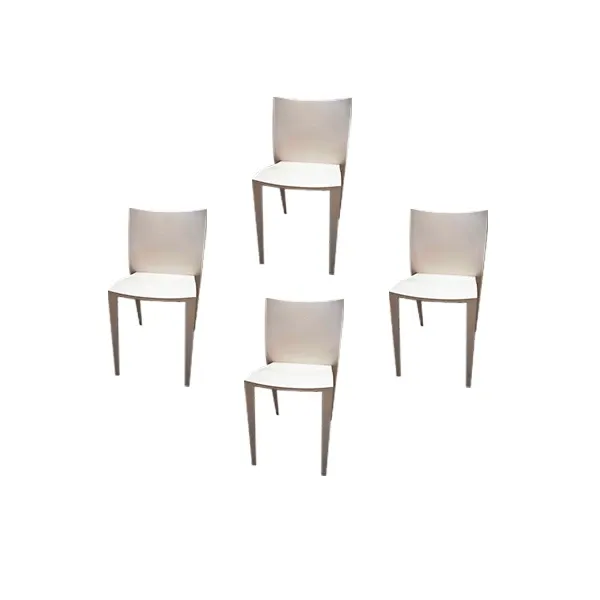 Set of 4 Slick Slick chairs by Philippe Starck (white) 4