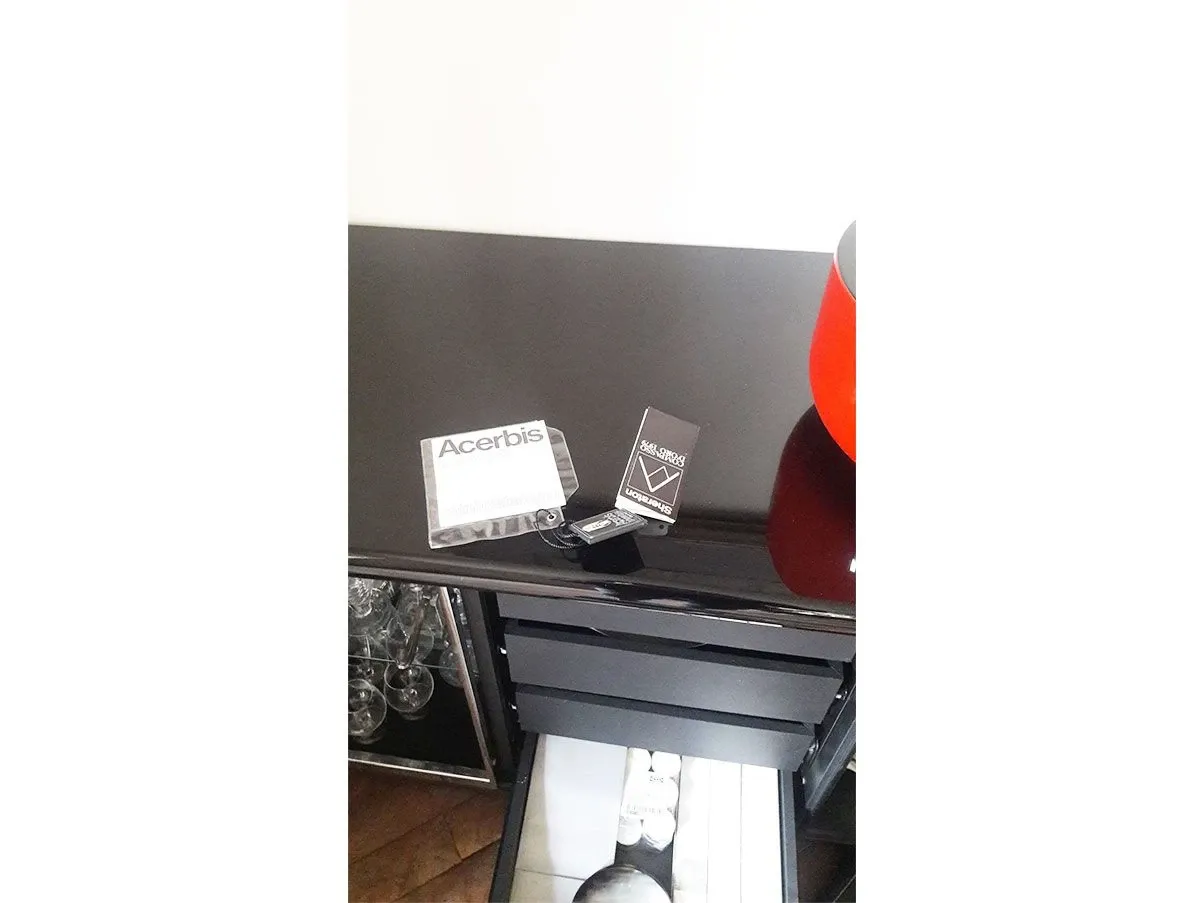 Sheraton designer sideboard in black wood 2