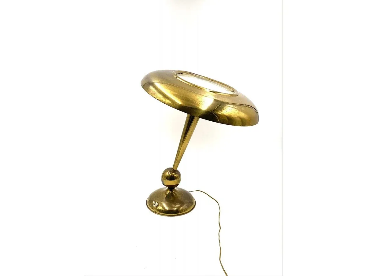 Lampada da tavolo vintage mod. 143 in ottone 2