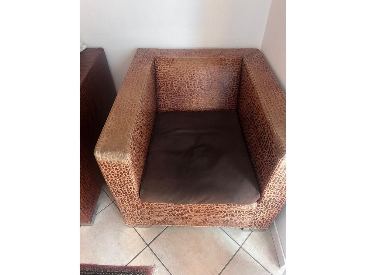 Coppia di poltrone Suitecase in pelle, Minotti  Main