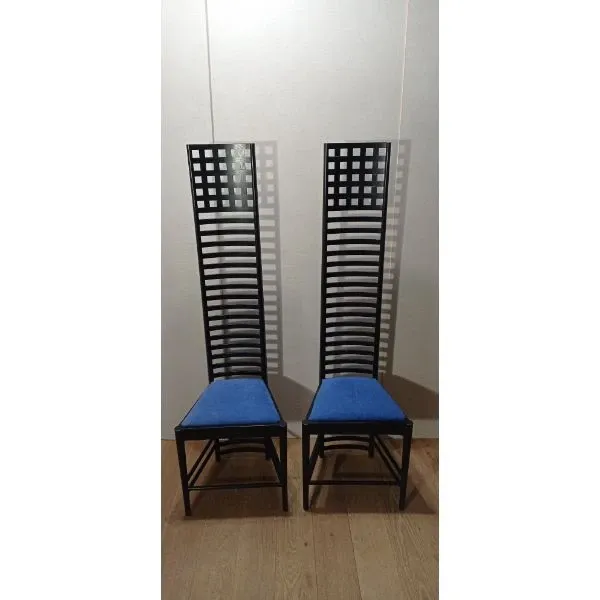 Set of 2 814 Hill House armchairs by Charles R. Mackintosh, Alivar image