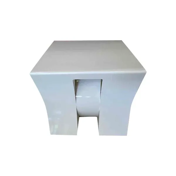Tavolino moderno con ripiano in ferro (bianco), Natuzzi image