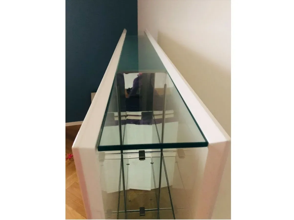 Swivel TV stand in steel and wood (white), Cattelan Italia 2