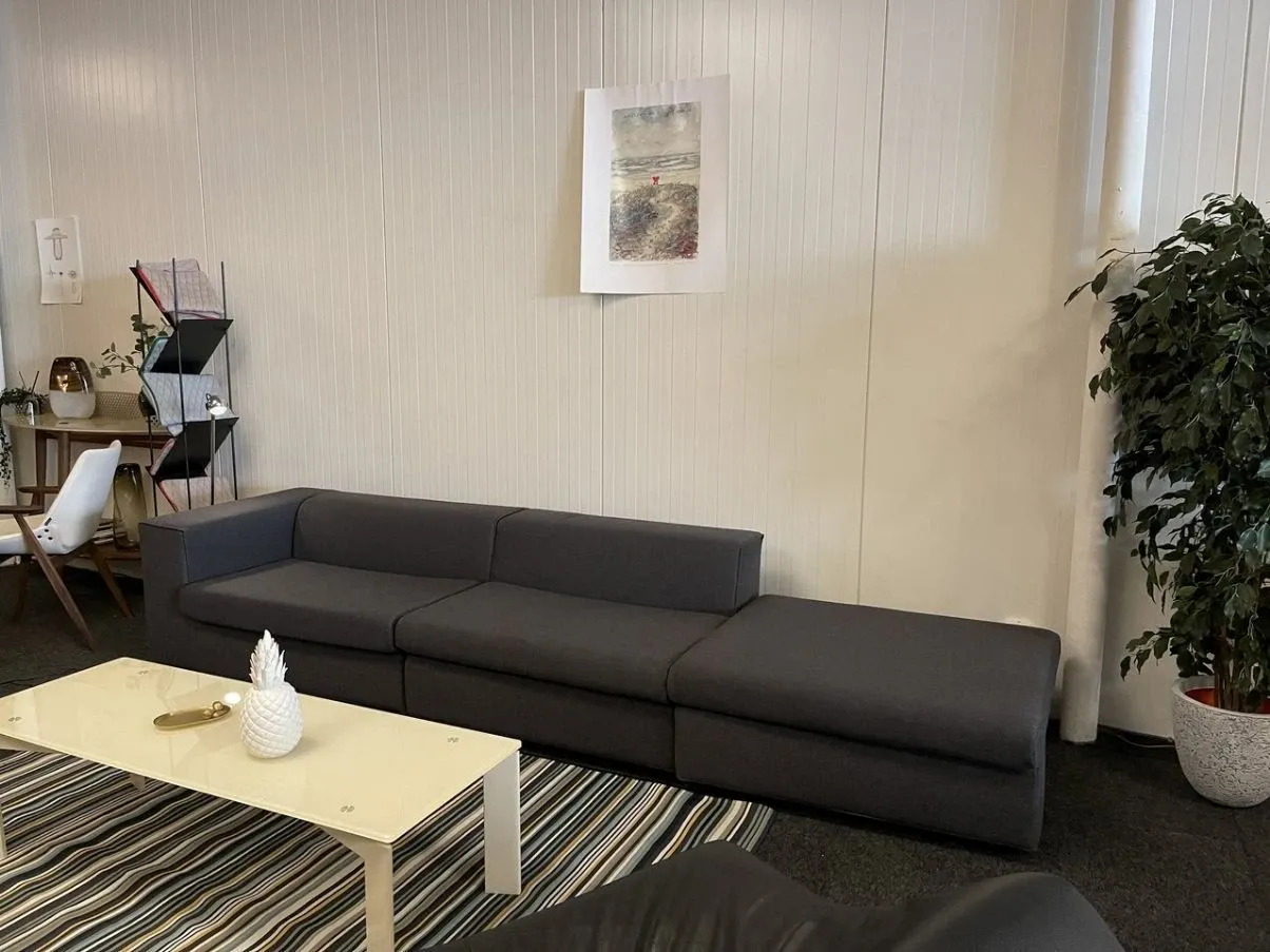 Divano Modular in lana cotta Kvard grigio di Jasper Morrison 3
