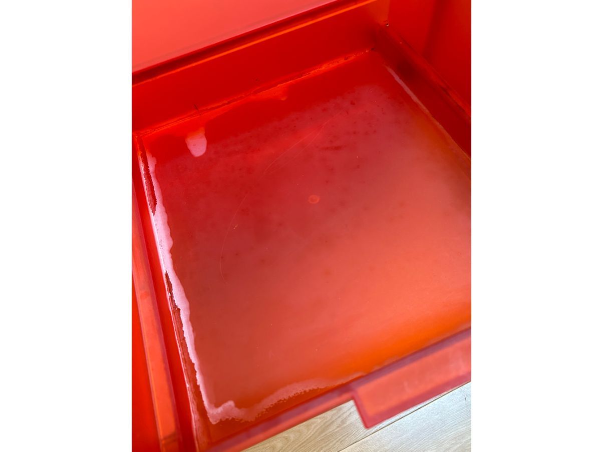 Mobil 3-drawer container/nightstand by Antonio Citterio, Kartell  Defects
