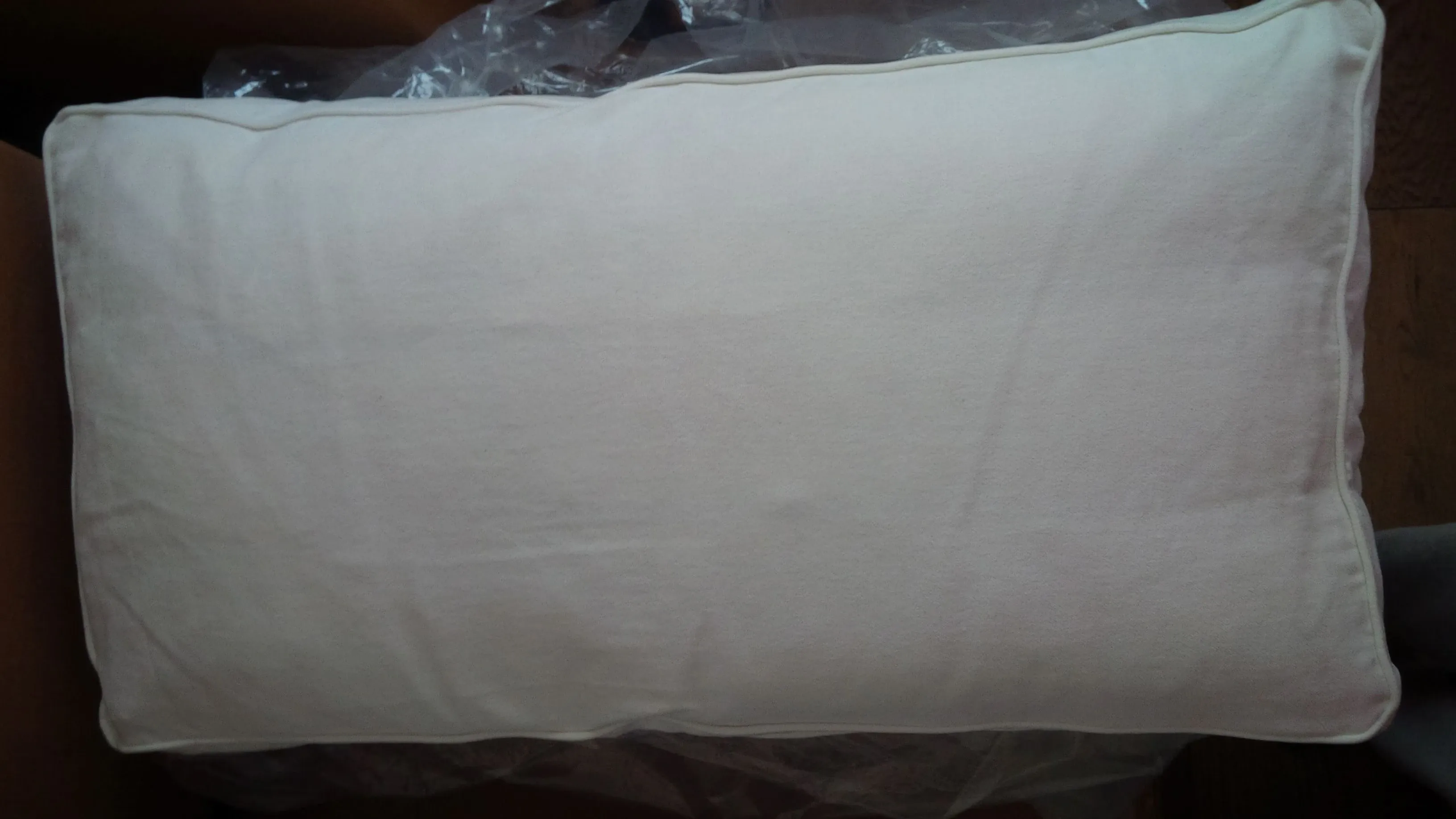Cuscino Wow in cotone e piuma d'oca (bianco) 3