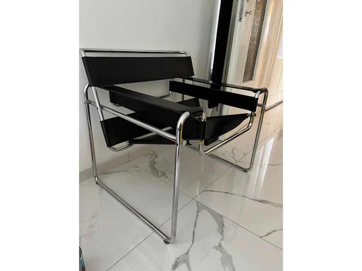 Wassily B3 armchair by Marcel Breuer, Gavina 6