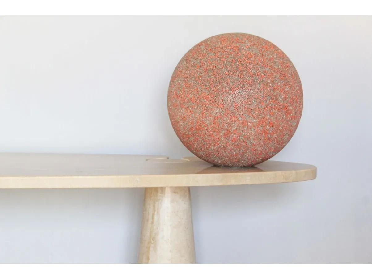 Vintage travertine Eros Console (70s), 2