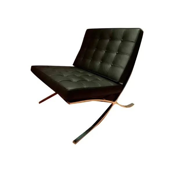 Barcelona Mvseum series armchair in leather (black), Alivar image