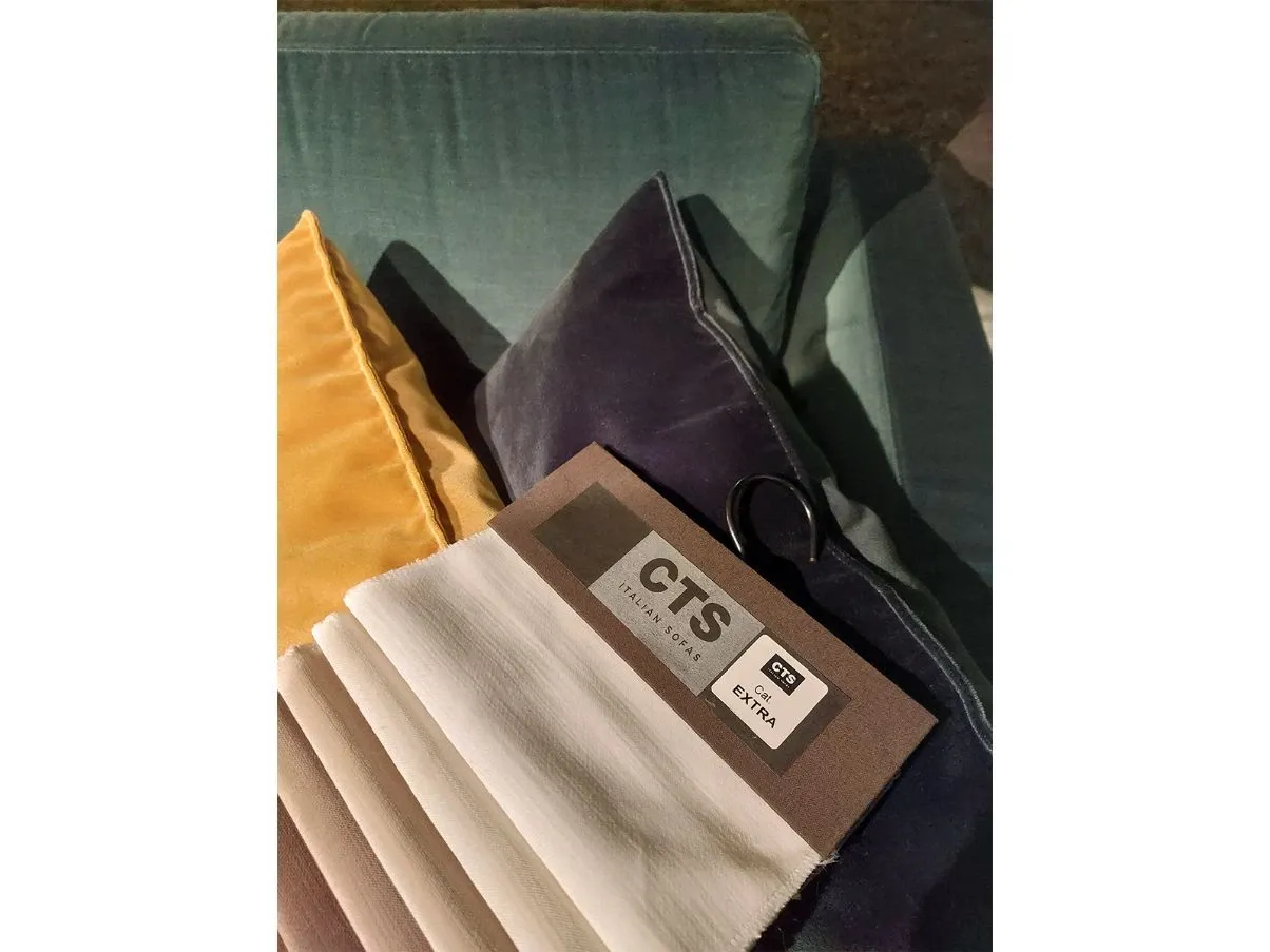 Divano in pelle Nabuk grigio 1