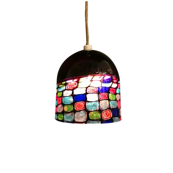 Vintage pendant lamp in Murano glass, Leucos image