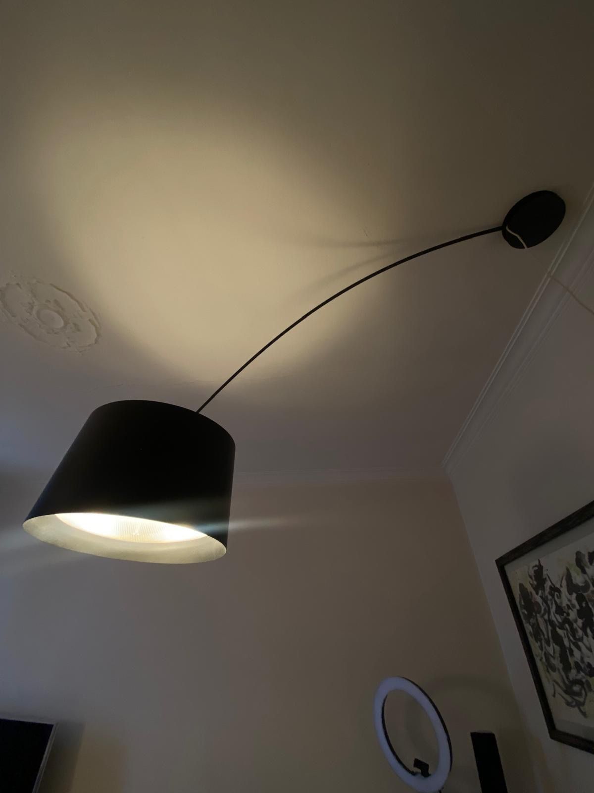 Lampada da soffitto Twiggi nera di Marc Sadler, Foscarini Side
