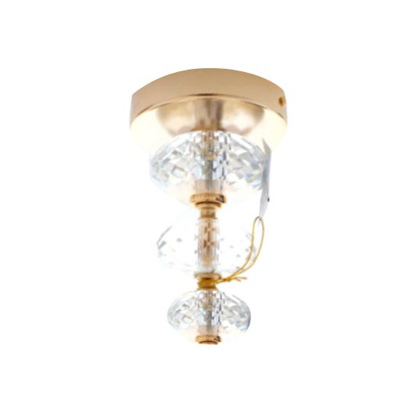 Gold and superior crystal ceiling lamp, Imperato Illuminazione image