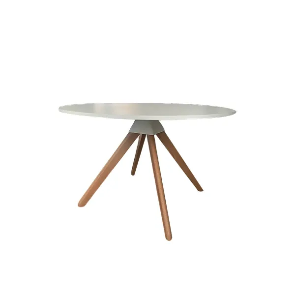 Round table Cuckoo lacquered wood and beech (white), Magis image