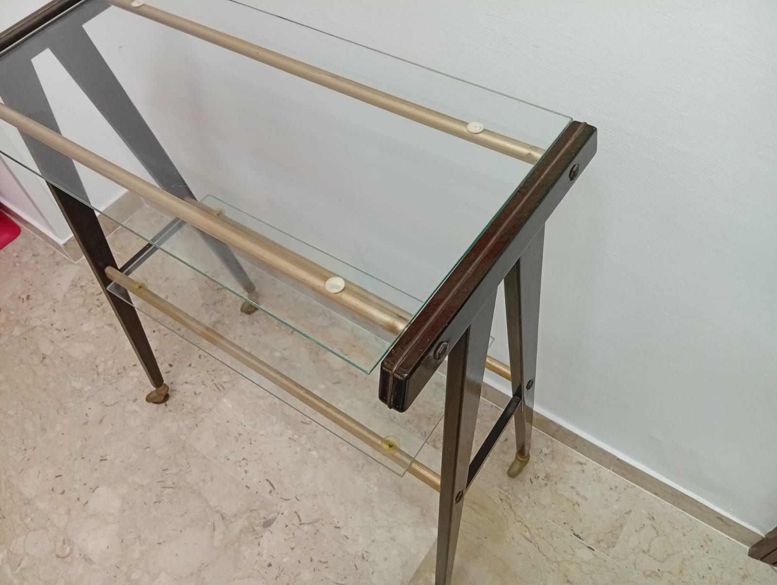 Carrello porta tv/bar Mid Century (anni '60) Side