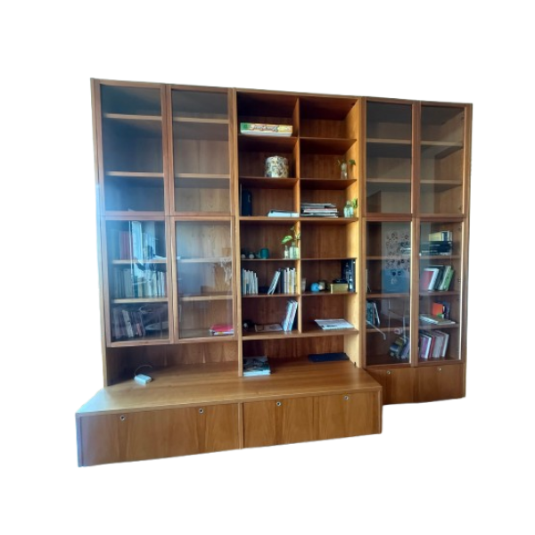 Libreria da terra System in legno di ciliegio di Piero Lissoni  image