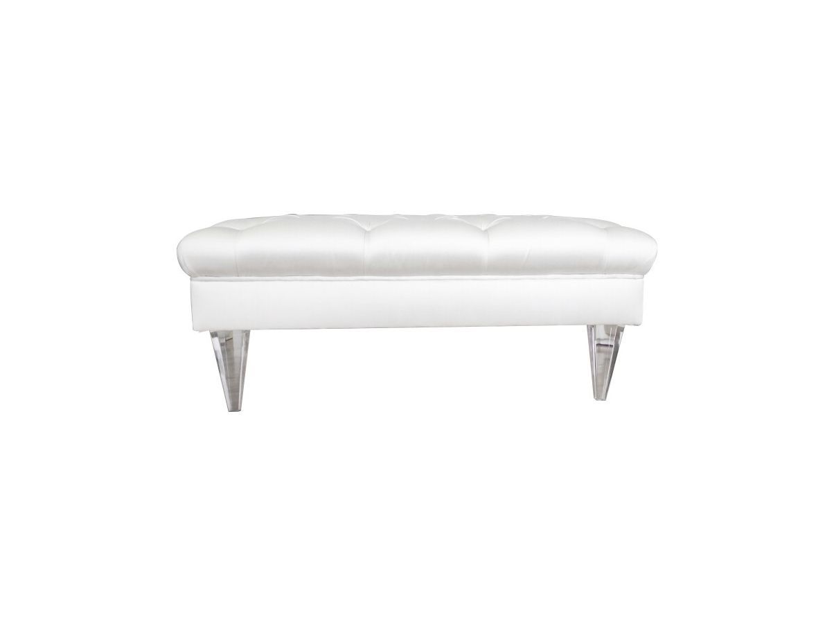 White Cleopatra ottoman Side