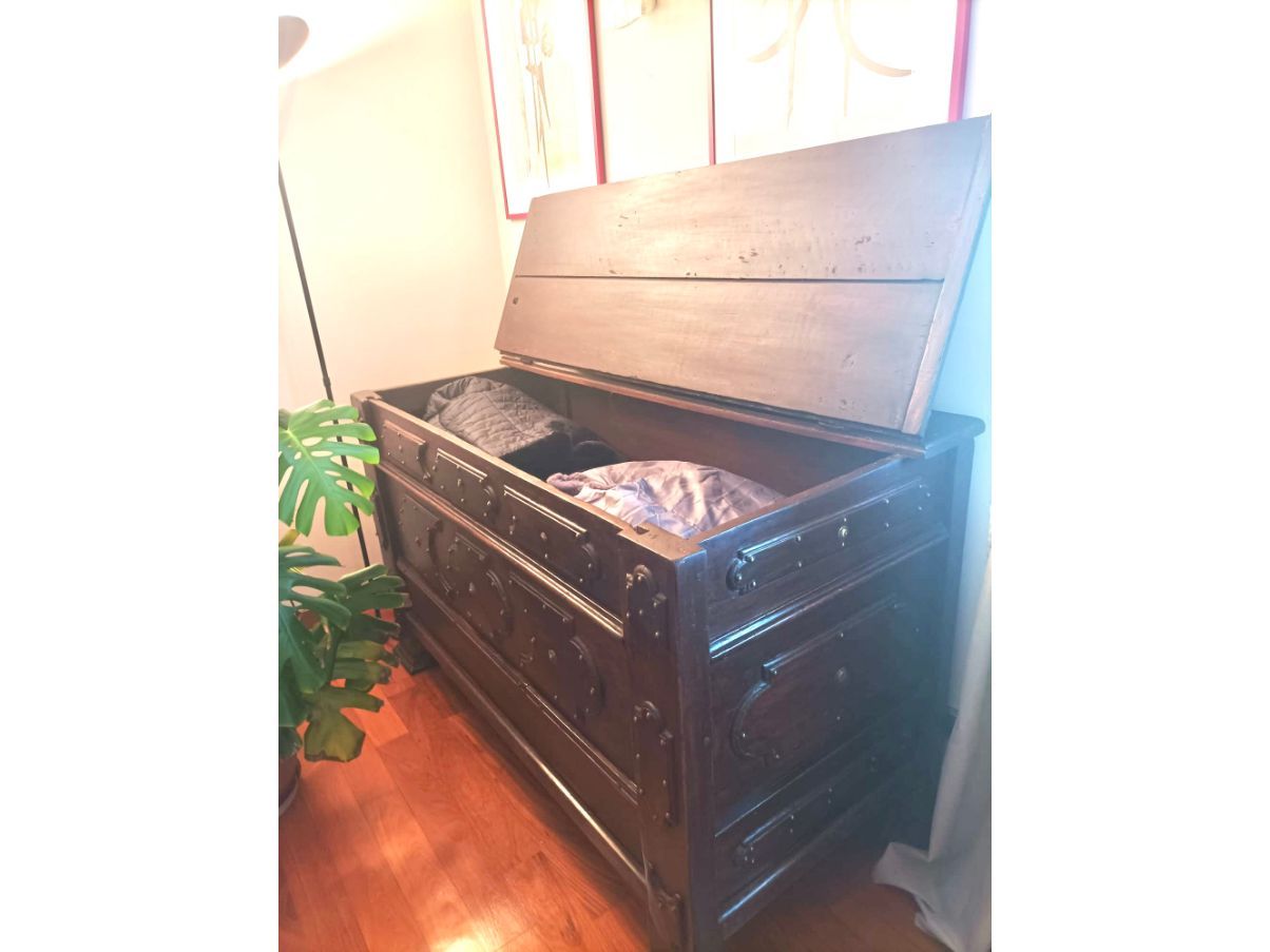 Vintage arcile in wood and brass ('600), 4
