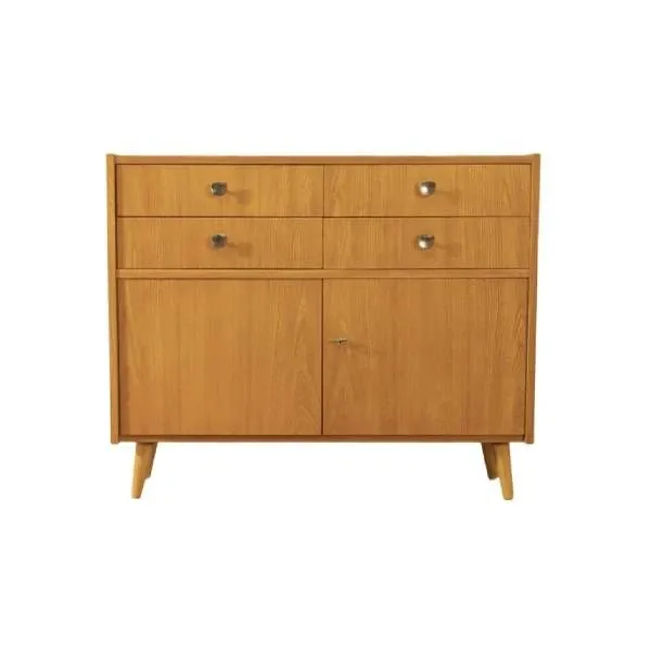 Vintage wooden sideboard with drawers (1950s), image