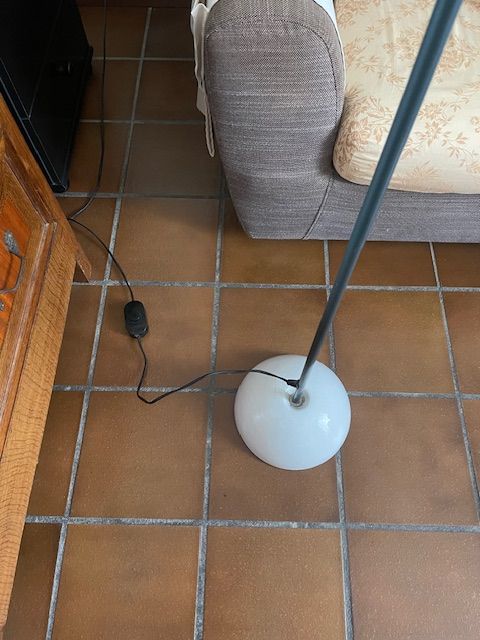 Coppia di lampade da terra Bibip di Achille Castiglioni (anni '70) Front