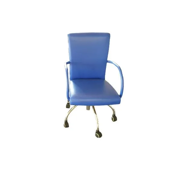 Vittoria Office armchair with armrests (blue), Poltrona Frau image