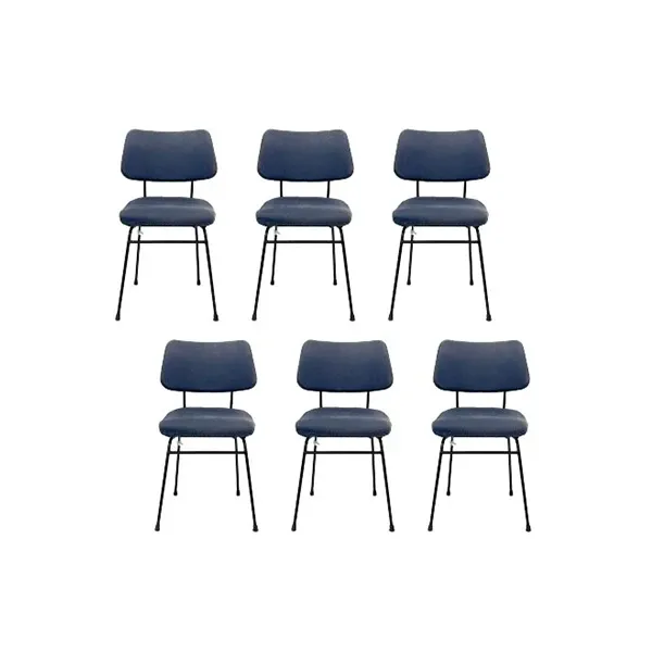 Set of 6 Delfino chairs by Erberto Carboni (1950s), Arflex image