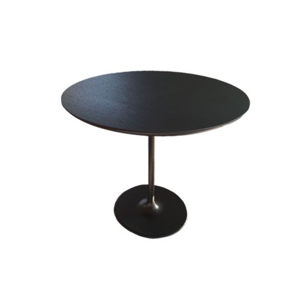 Dizzie oval coffee table in MDF (black) oak wood, Arper image