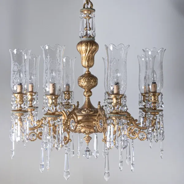 Classic style chandelier with 8 arms, Fumagalli Lampadari image