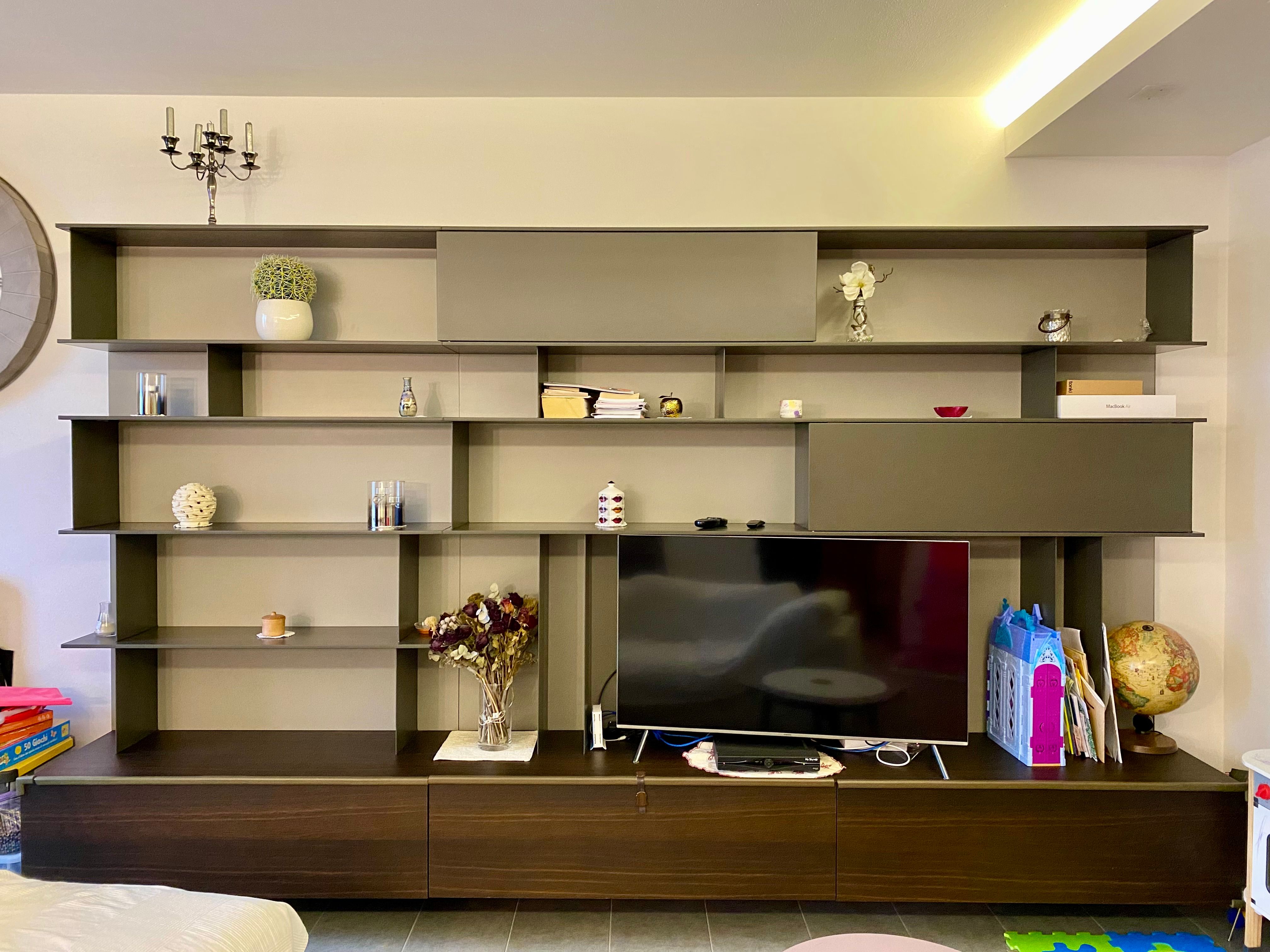 Mobile libreria Skip in legno di rovere, Poliform  Main