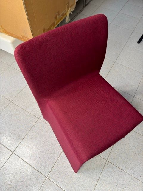 Coppia di poltroncine Glove in tessuto (rosso) Main