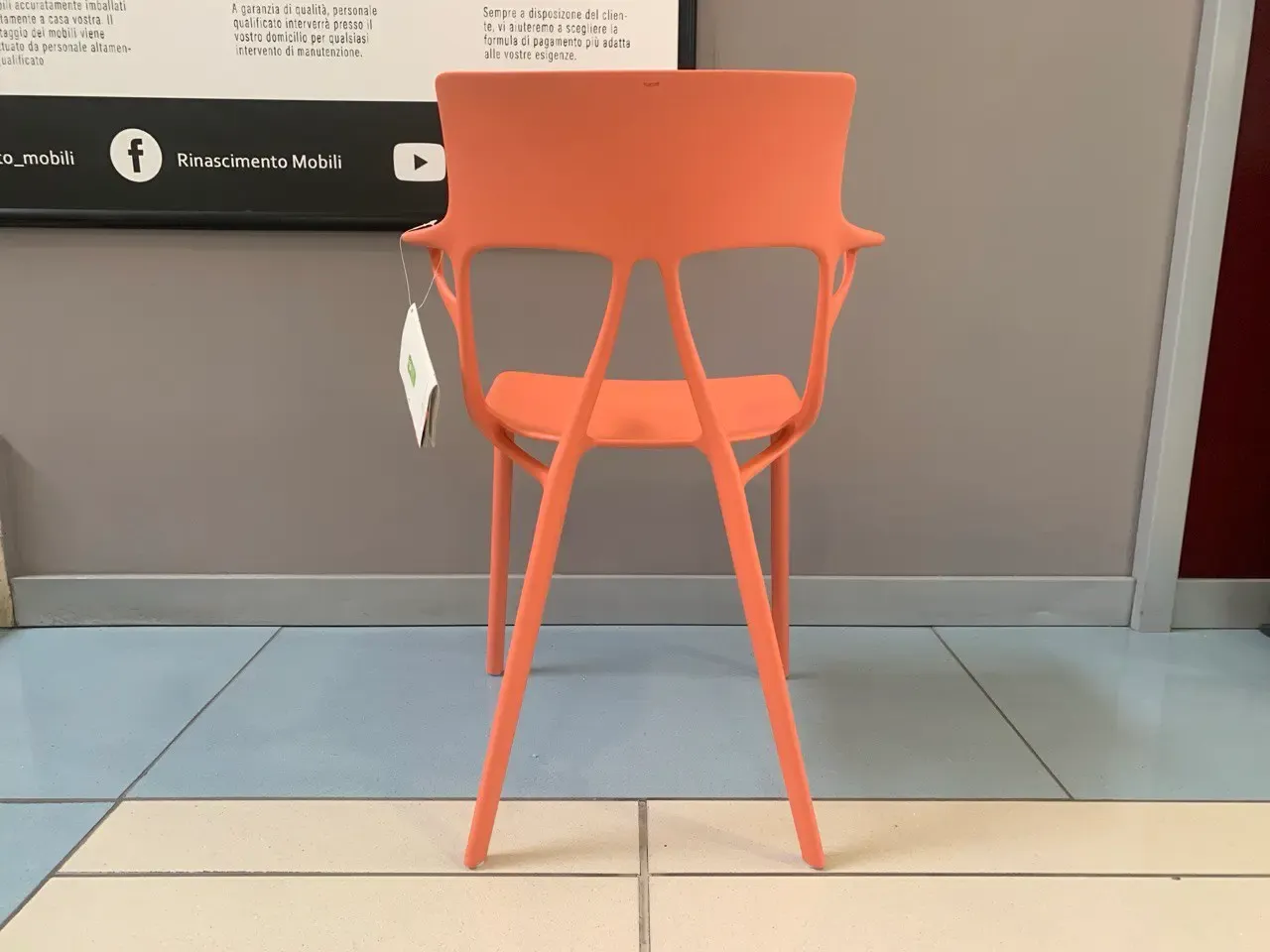 Sedia A.I colore arancione       Front