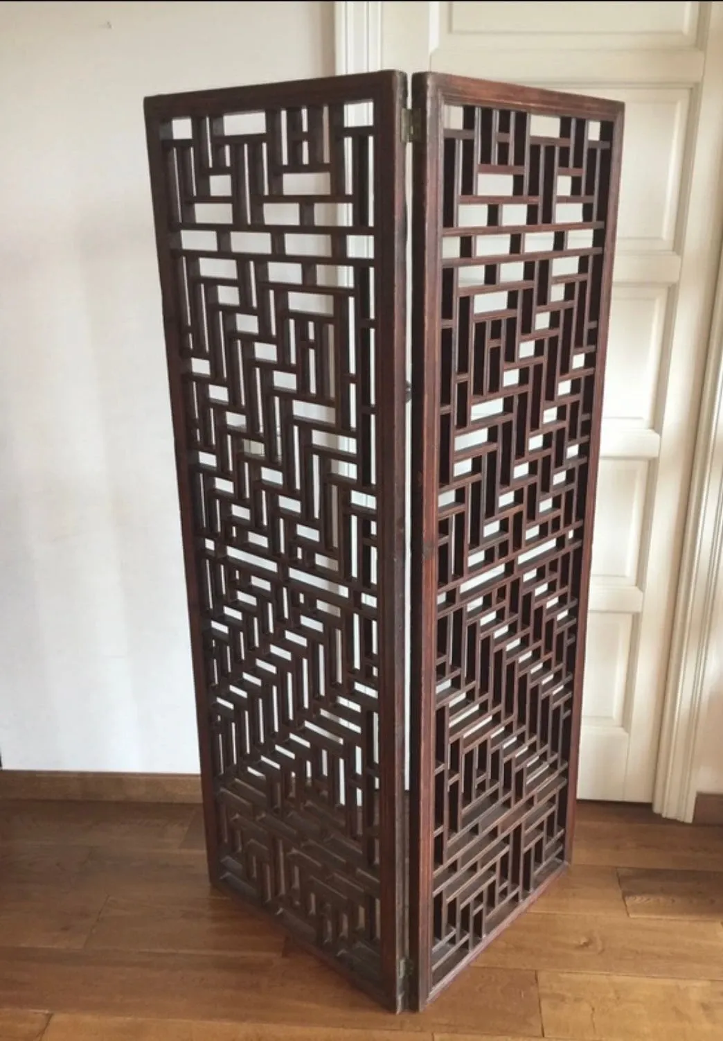 Paravento cinese legno di abete, 3