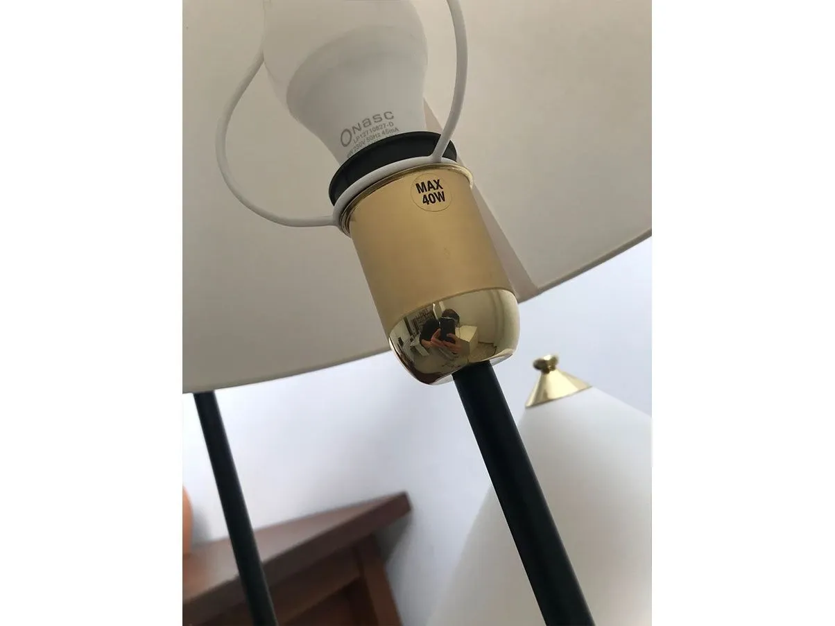 Lampada da terra 2599 in metallo e tessuto, Svenskt Tenn 