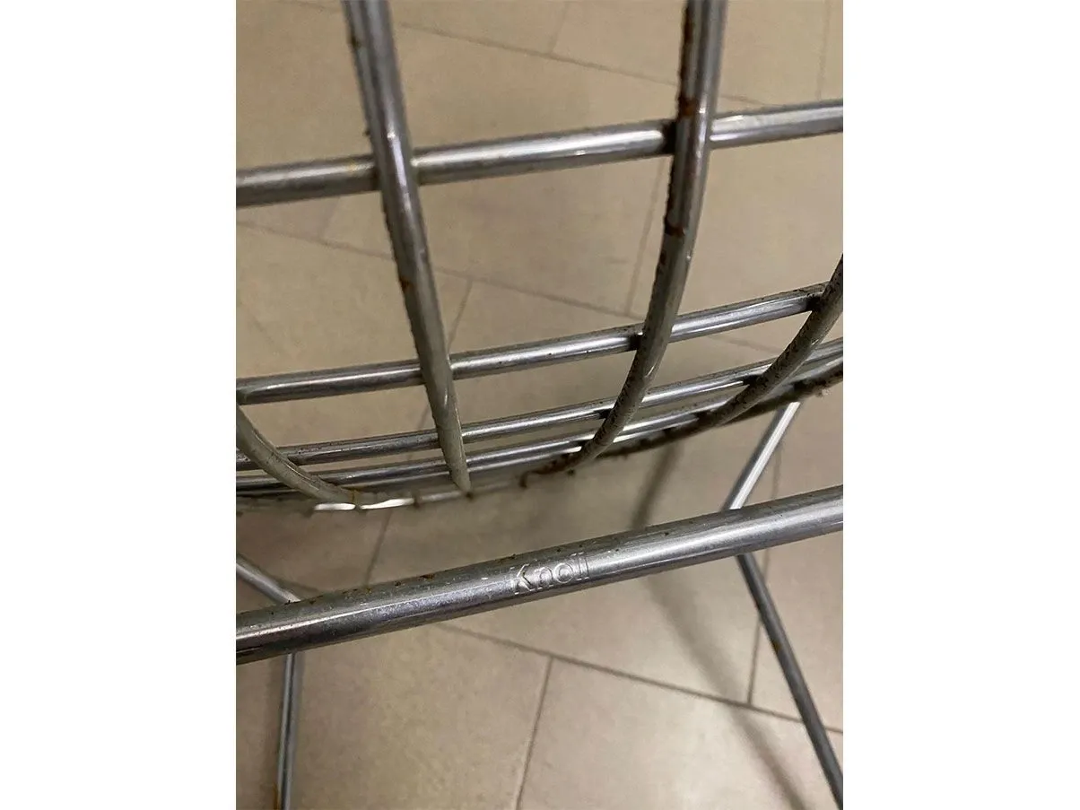 Set of 4 Bertoia Chair in steel rod, Knoll 5
