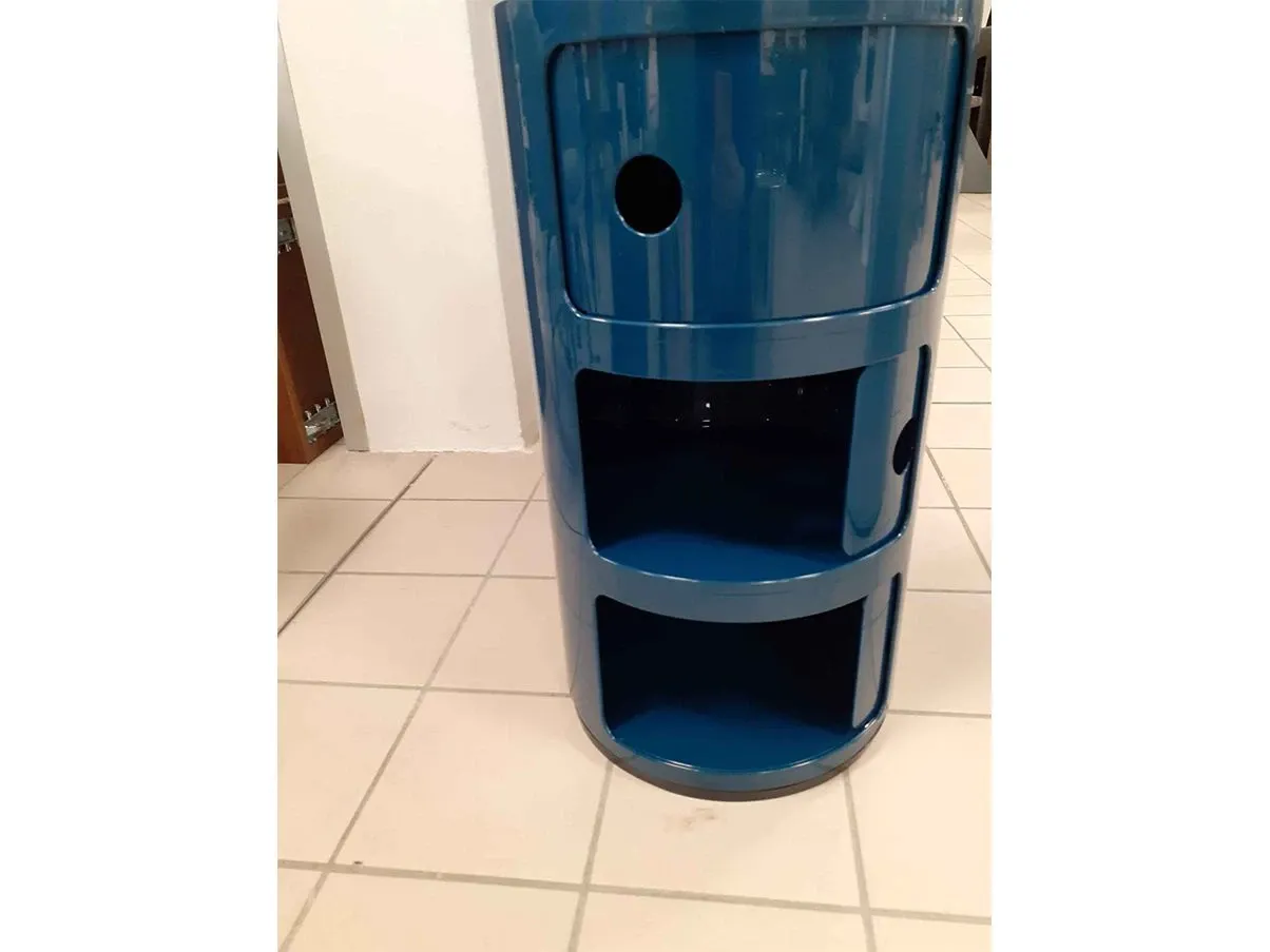Contenitore Componibile 3 elementi in plastica (blu) 6